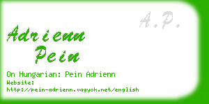 adrienn pein business card